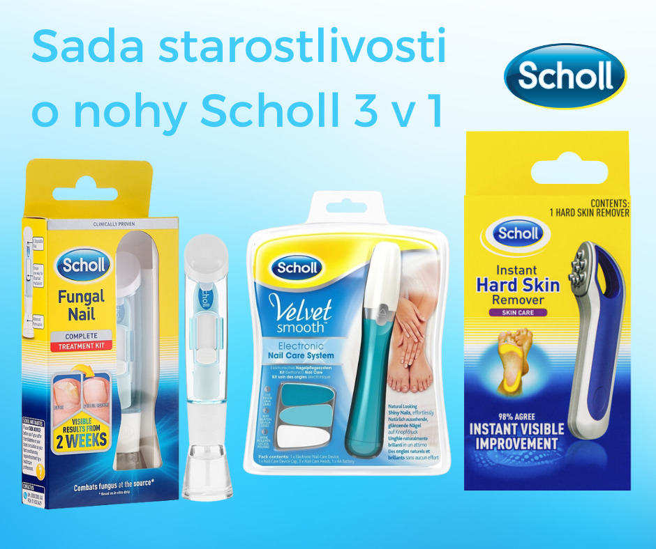 Sada starostlivosti o nohy Scholl 3 v 1 SK